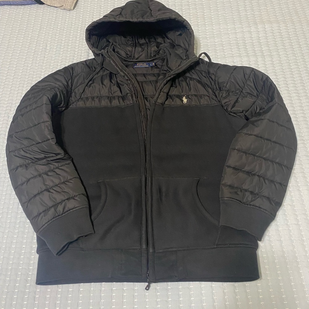 Polo by Ralph Lauren Black Hybrid Hooded Jacket